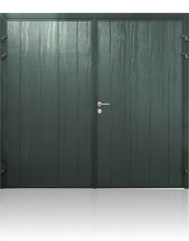 Green Side Hinged Garage Door